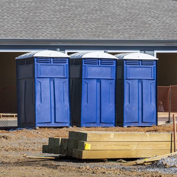 what is the expected delivery and pickup timeframe for the portable toilets in Oakland Wisconsin